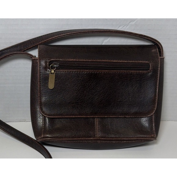 Nine & Co. Handbags - Nine & Company Mini Shoulder Bag Purse Brown Leather Type Small Vintage 90s Bag